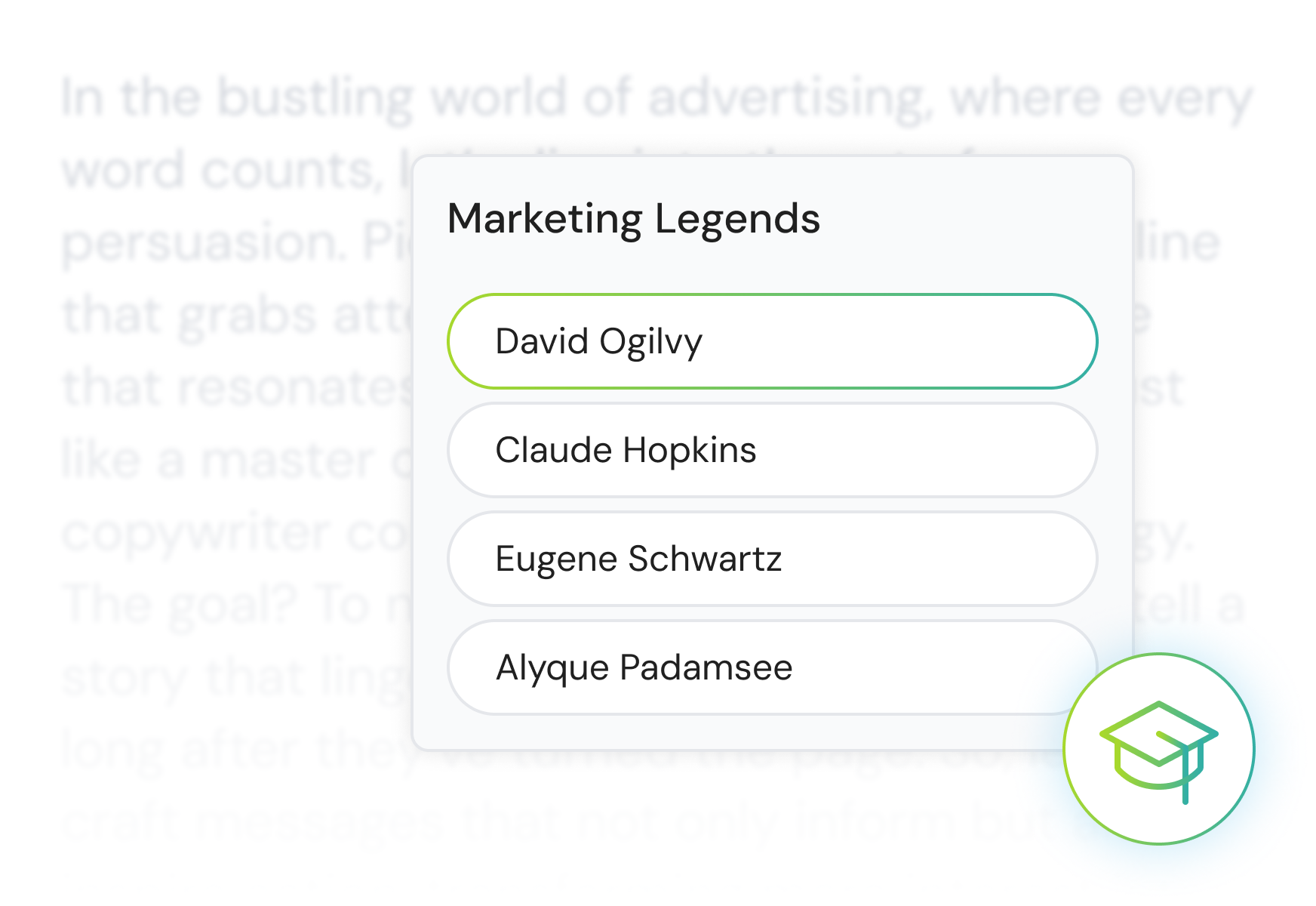 Marketing Legends Library